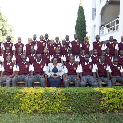 Chief Principal With Students